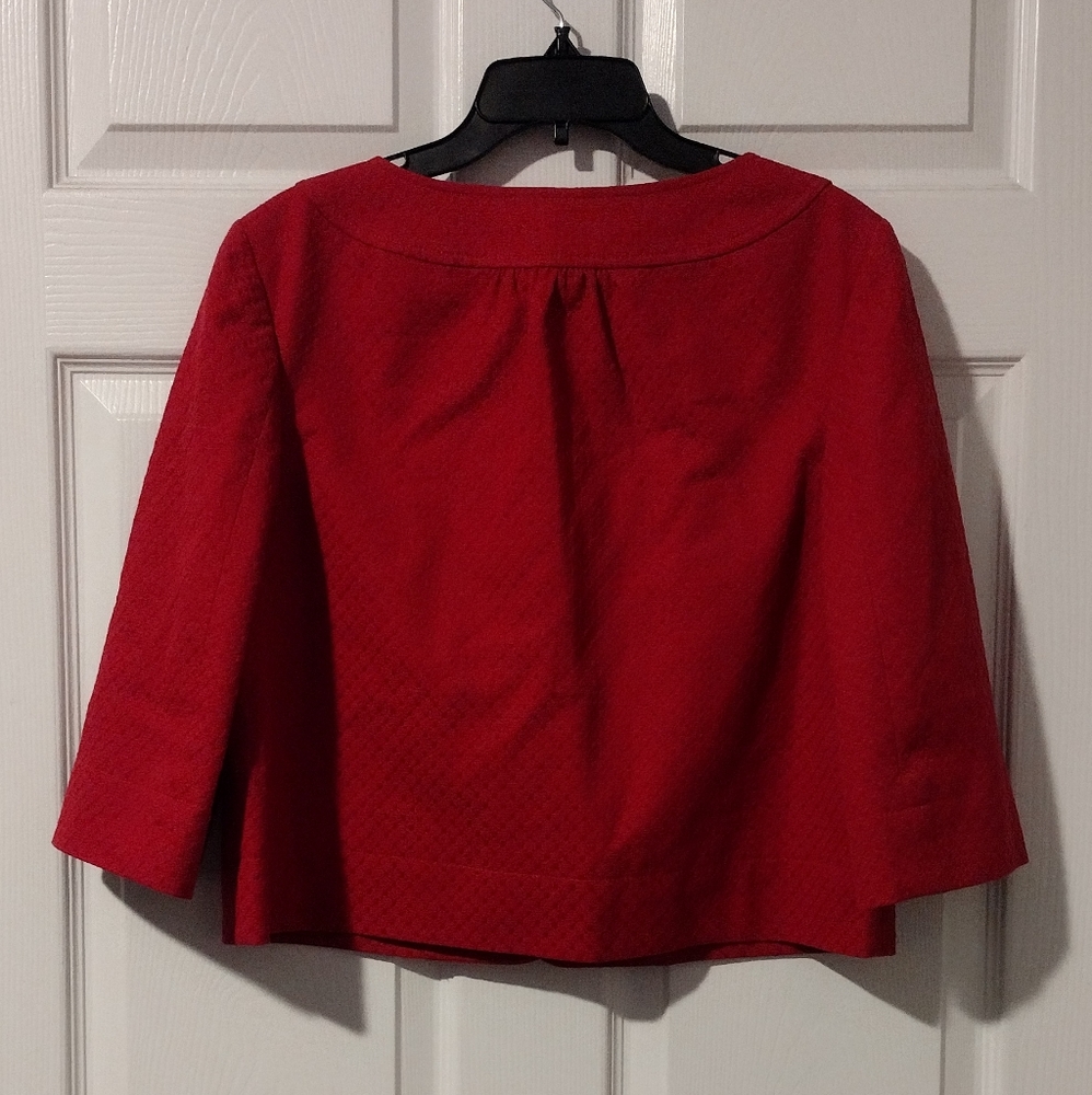 Ann Taylor fuchsia blazer size 10 - Picture 2 of 3